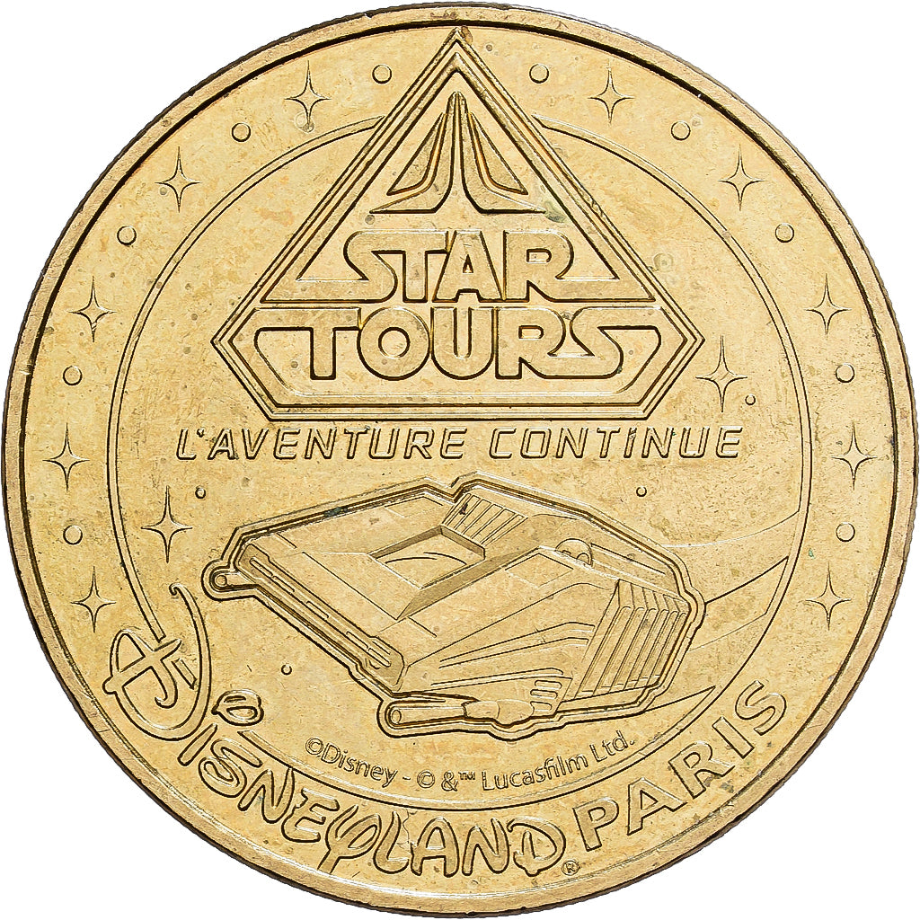 Frankreich, betaalpenning, 77/ Disneyland - Star Tours, 2019, Copper-nickel