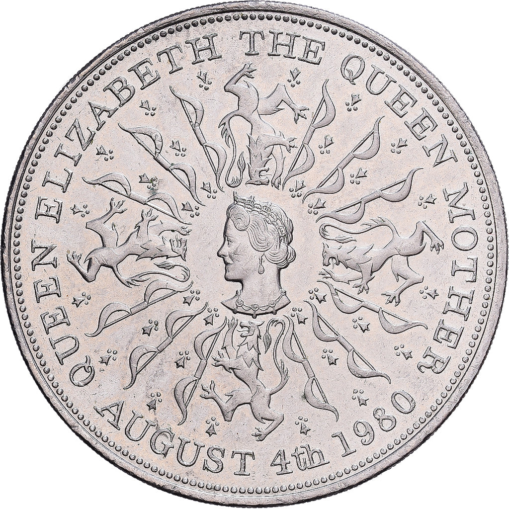 Great Britain, Elizabeth II, 25 New Pence, 80th Birthday of Queen Mother, 1980