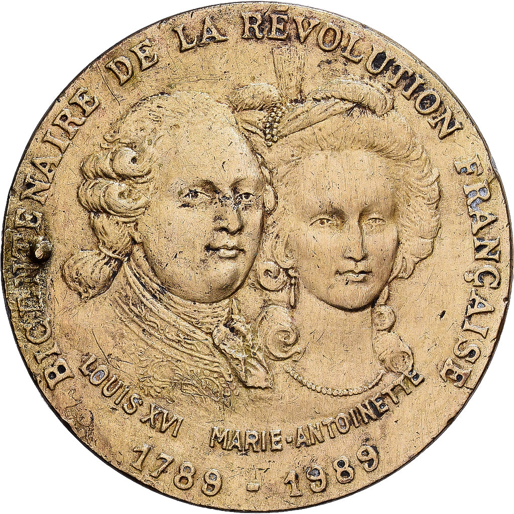 Frankreich, betaalpenning, Louis XVI et Marie-Antoinette, Copper-nickel