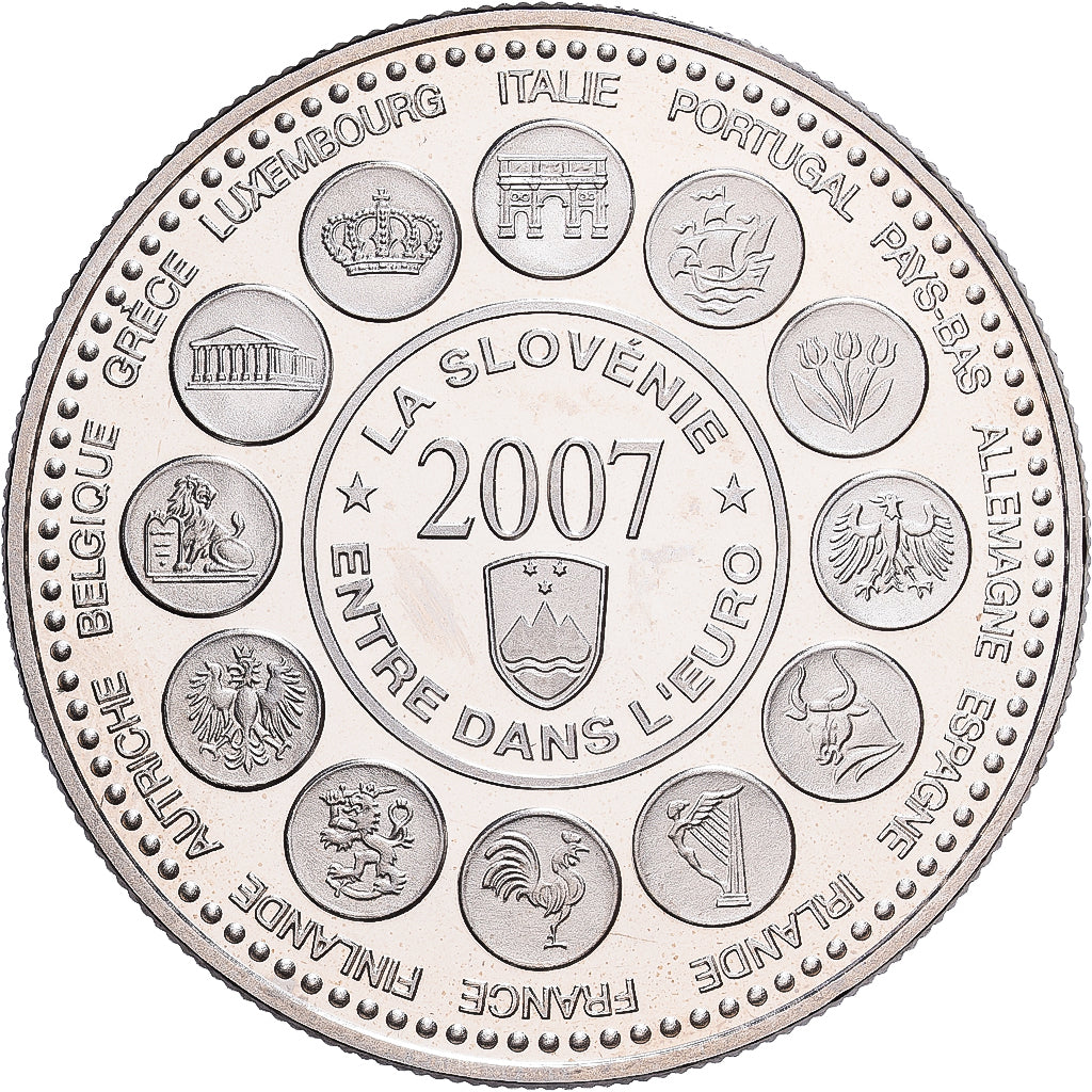 Francja, medal, L'Europe des XXVII, La Slovénie entre dans l'Euro, 2007