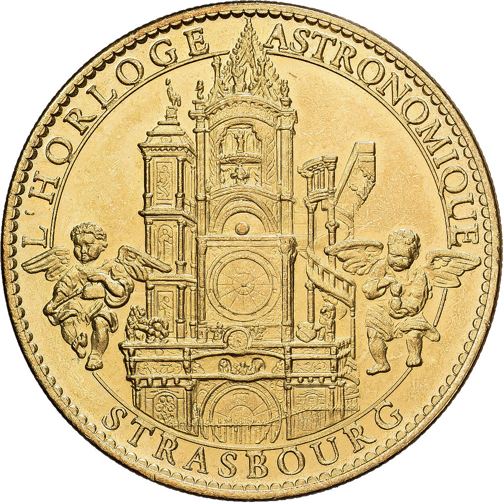 França, Token, Strasbourg - Horloge Astronomique, 2012, Cuproníquel Alumínio