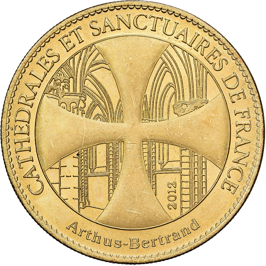 França, Token, Strasbourg - Horloge Astronomique, 2012, Cuproníquel Alumínio