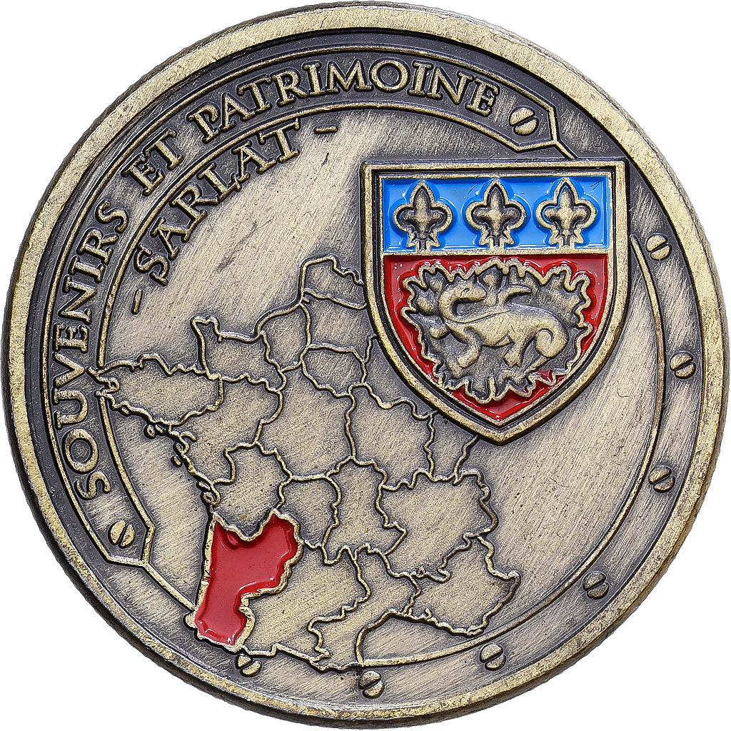Frankreich, betaalpenning, 24/ Sarlat - Maison de la Boétie, Copper-nickel