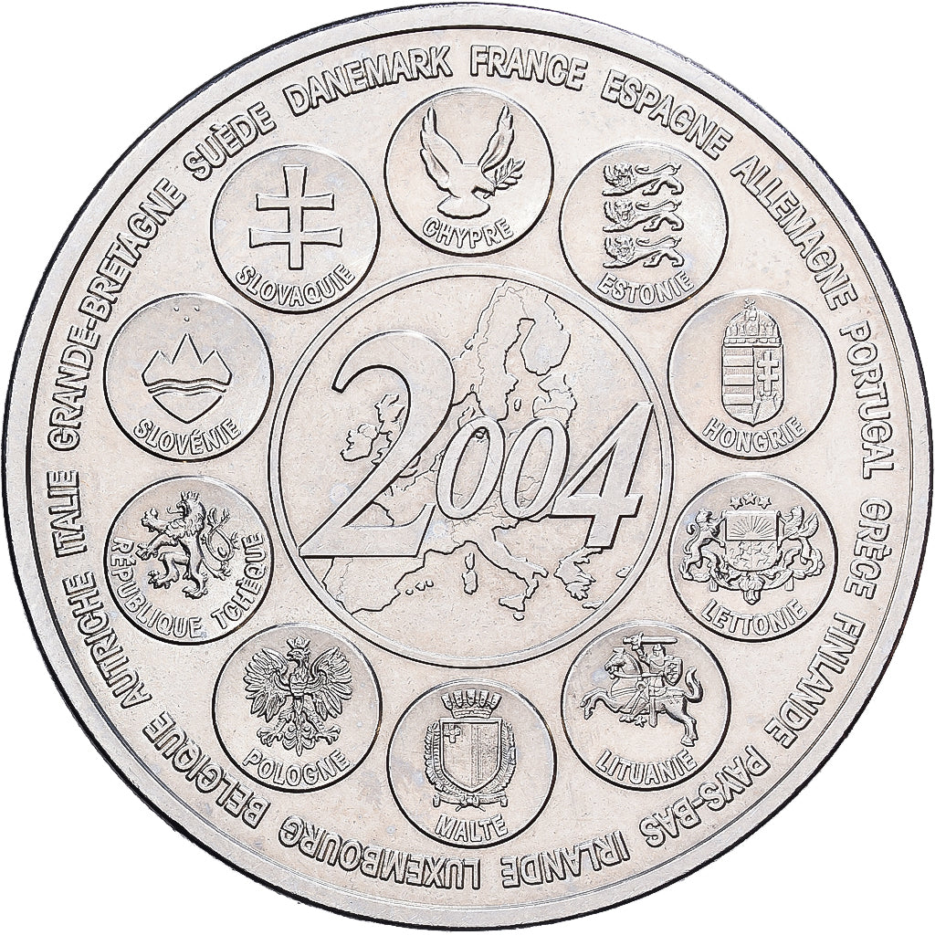 France, Medal, L'Europe des XXV, Essai, 2004, Cupro Nickel, MS(63)