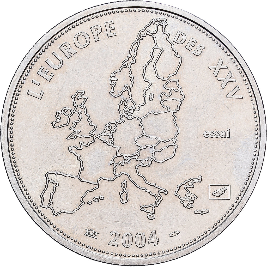 France, Medal, L'Europe des XXV, Essai, 2004, Cupro Nickel, MS(63)