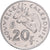 New Caledonia, 20 Francs, 1986, Paris, Nickel, EF(40-45), KM:12