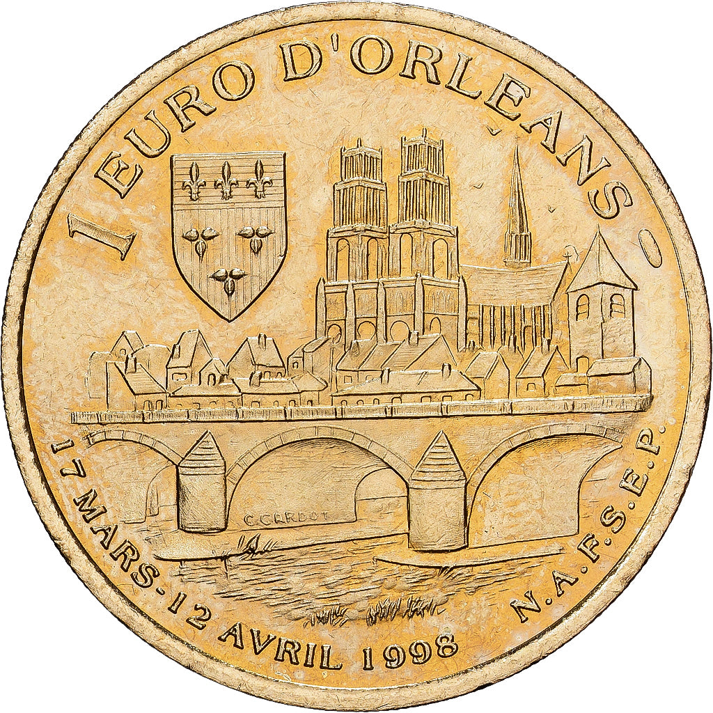 Francia, Euro, Orléans - Hotel Groslot, 1998, Cupro-aluminium-nickel, SC