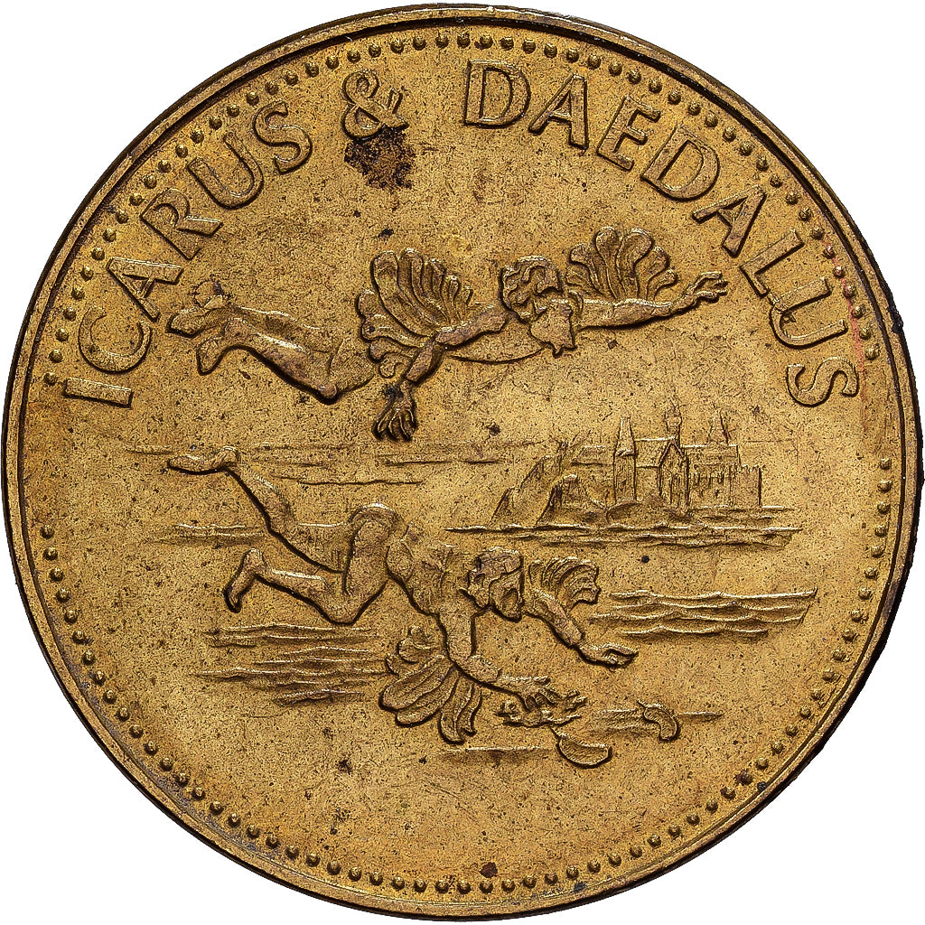 França, Token, Collection Shell, Icarus et Daedalus, Bronze-Alumínio
