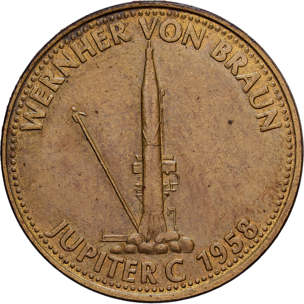 France, Token, Collection Shell, Wernher von Braun, Bronze-Aluminium, AU(50-53)