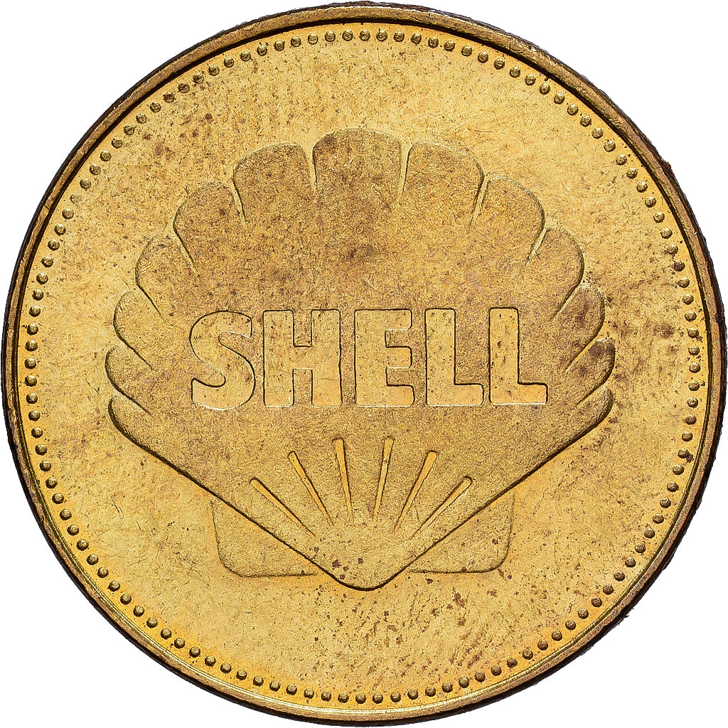 França, Token, Collection Shell, Yuri Gagarin, Vostok 1, Bronze-Alumínio