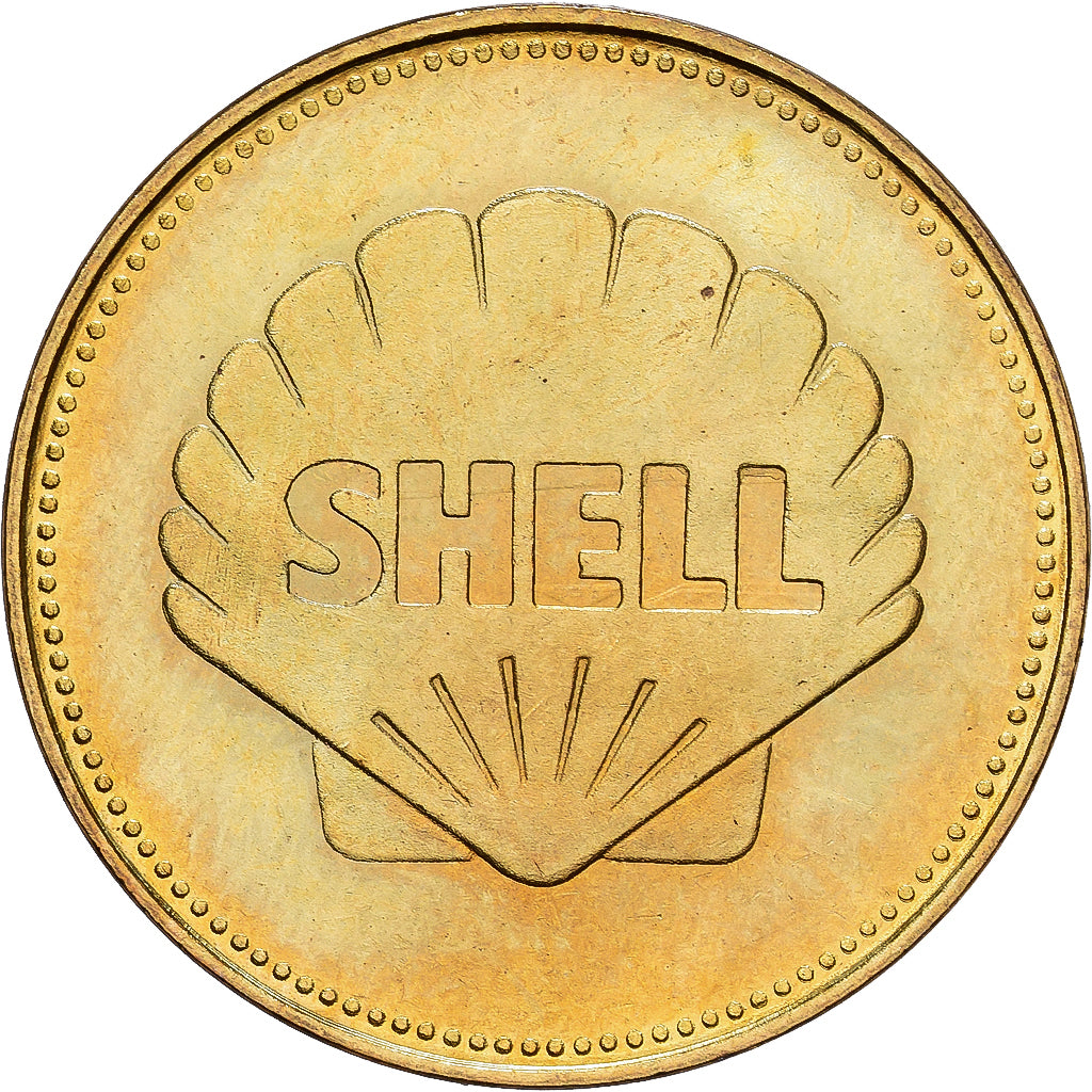 França, Token, Collection Shell, Charles Lindbergh, Bronze-Alumínio, AU(50-53)