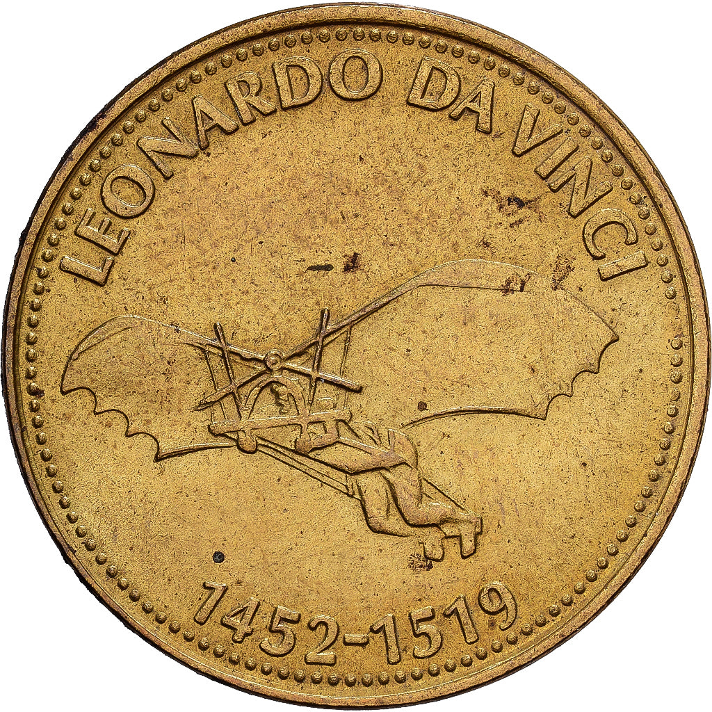 France, Token, Collection Shell, Leonardo Da Vinci, Bronze-Aluminium, AU(50-53)