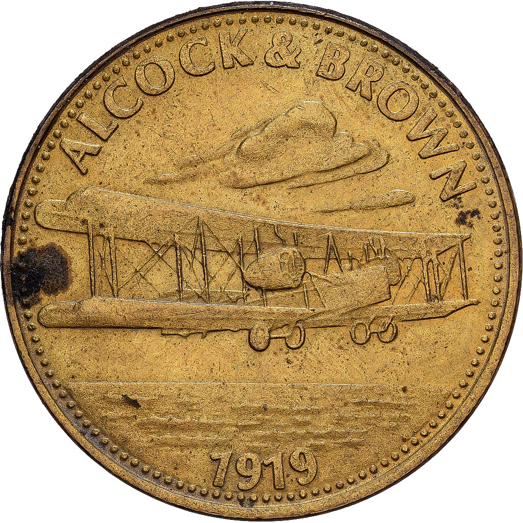 France, Token, Collection Shell, Alcock and Brown, Bronze-Aluminium, AU(50-53)