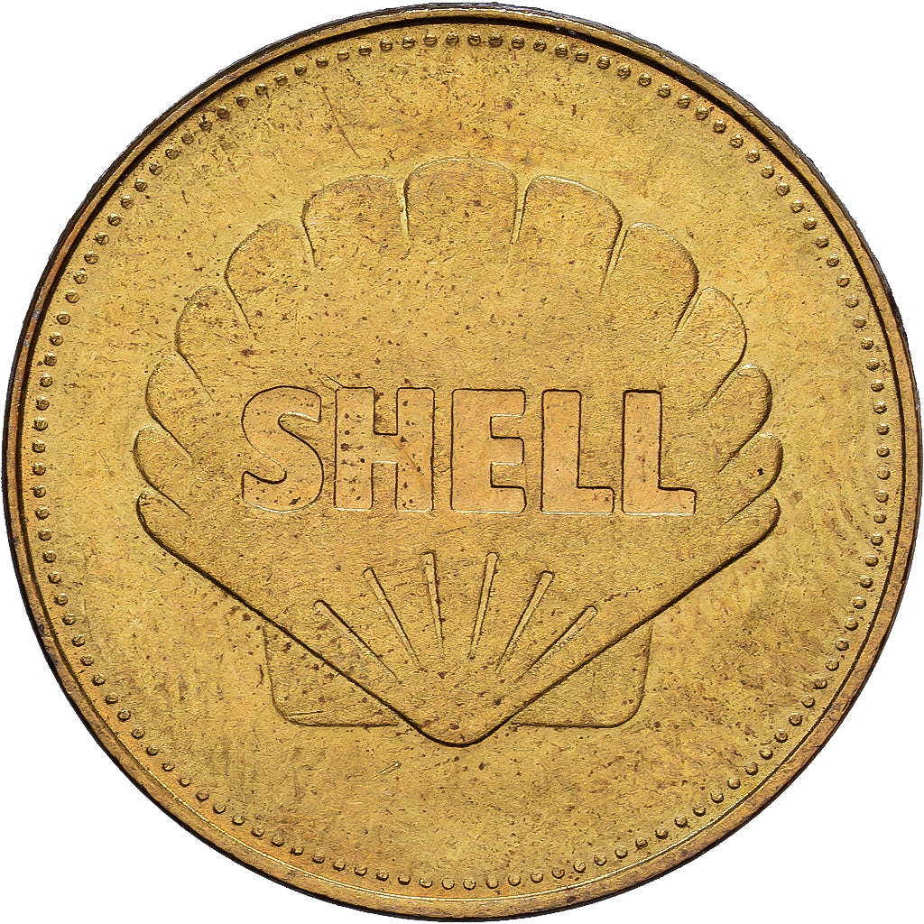 France, Token, Collection Shell, Alcock and Brown, Bronze-Aluminium, AU(50-53)