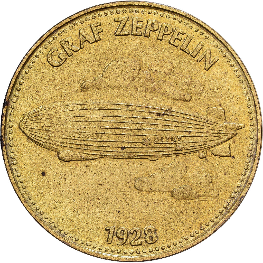 France, Token, Collection Shell, Graf Zeppelin, Bronze-Aluminium, AU(50-53)