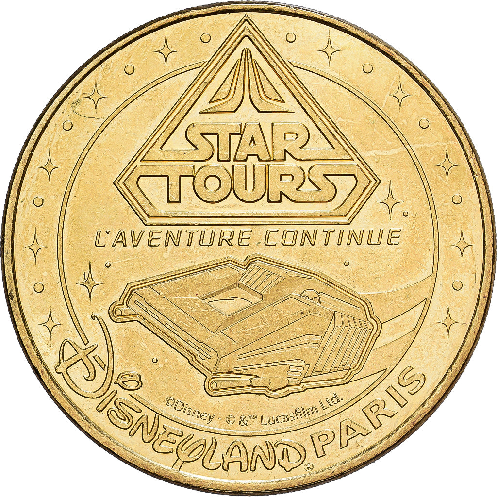 Frankreich, betaalpenning, 77/ Disneyland - Star Tours, 2018, Copper-nickel