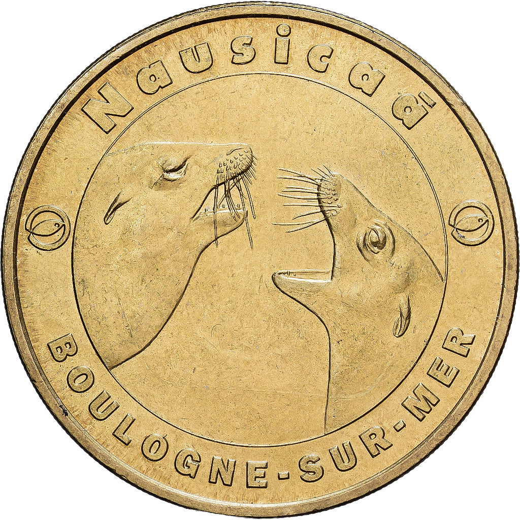 France, Token, 62/ Nausicaà - Lions de Mer - Boulogne, 2005, Copper-nickel