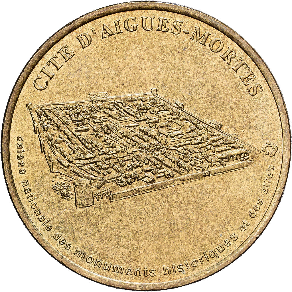 France, Token, Aigues-Mortes cité, 2001, Copper-nickel Aluminium, MDP