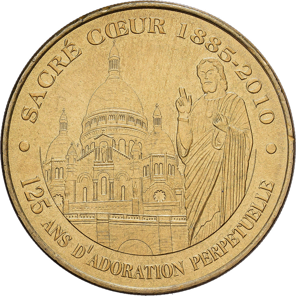 France, Token, Paris - Sacré Coeur, 2010, Copper-nickel Aluminium, MDP