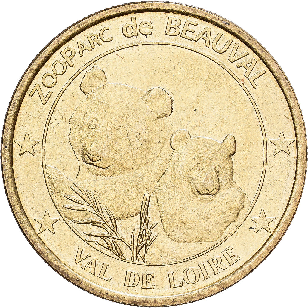 France, Jeton, Beauval - Zoo - Pandas, Cupro-nickel Aluminium, TTB, Médailles