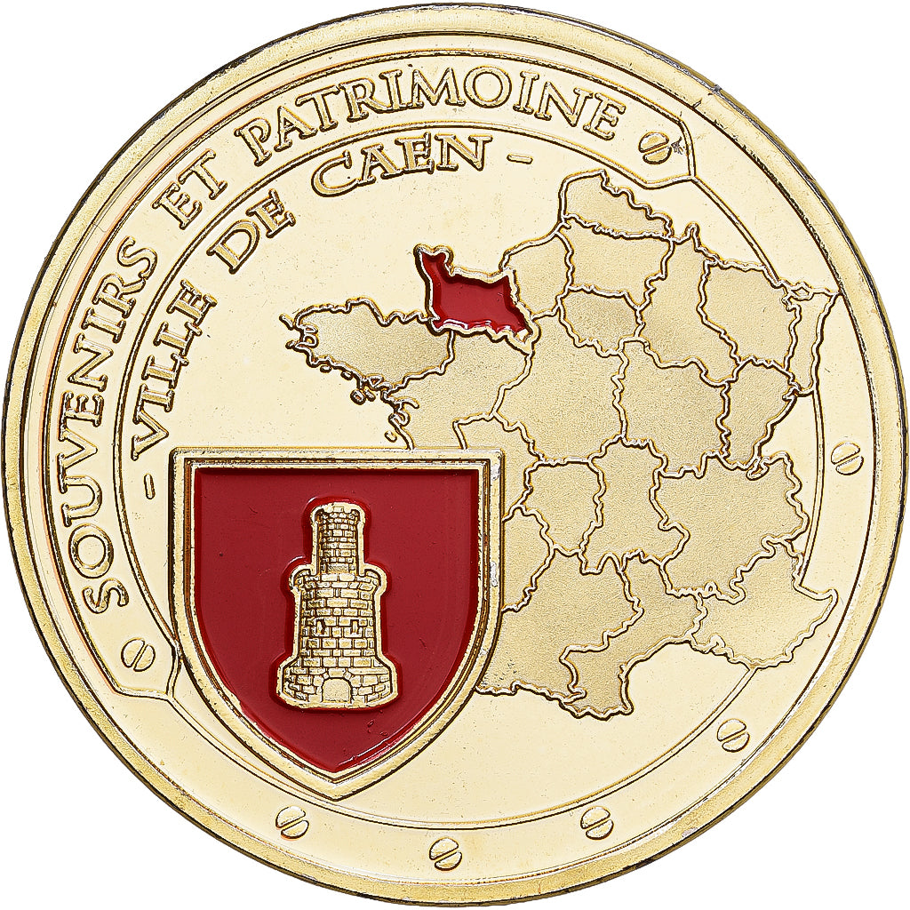 France, Jeton, Caen - Château ducal, Cupro-nickel Aluminium, SUP