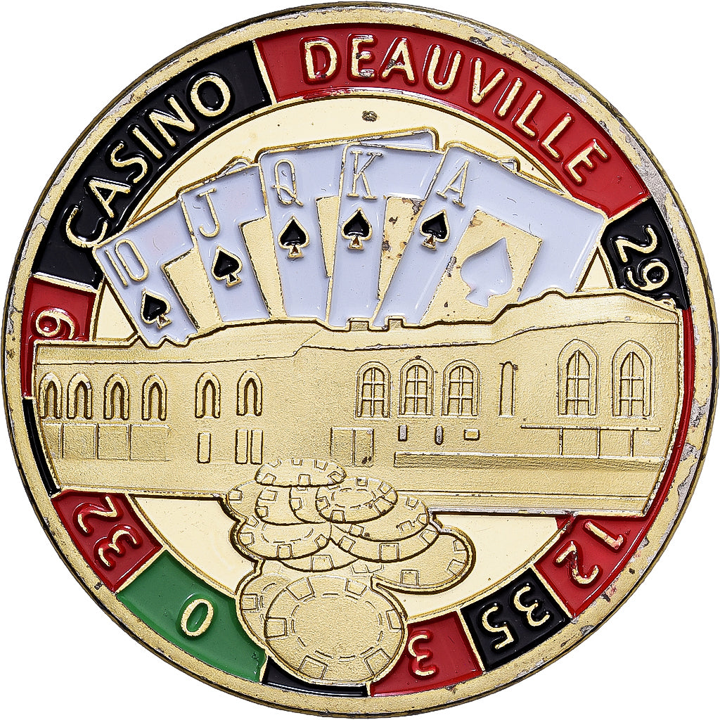 France, Token, Casino de Deauville, Copper-nickel Aluminium, AU(55-58)