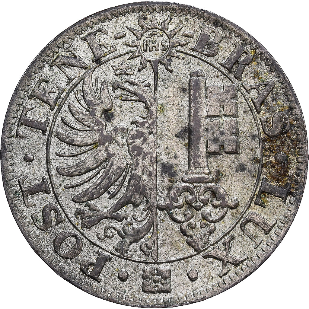 Swiss Cantons, GENEVA, 10 Centimes, 1839, Geneva, Billon, EF(40-45), KM:128