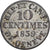 Swiss Cantons, GENEVA, 10 Centimes, 1839, Geneva, Billon, EF(40-45), KM:128