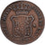 Espanha, CATALONIA, Isabel II, 6 Quartos, 1838, Barcelone, Cobre, AU(50-53)