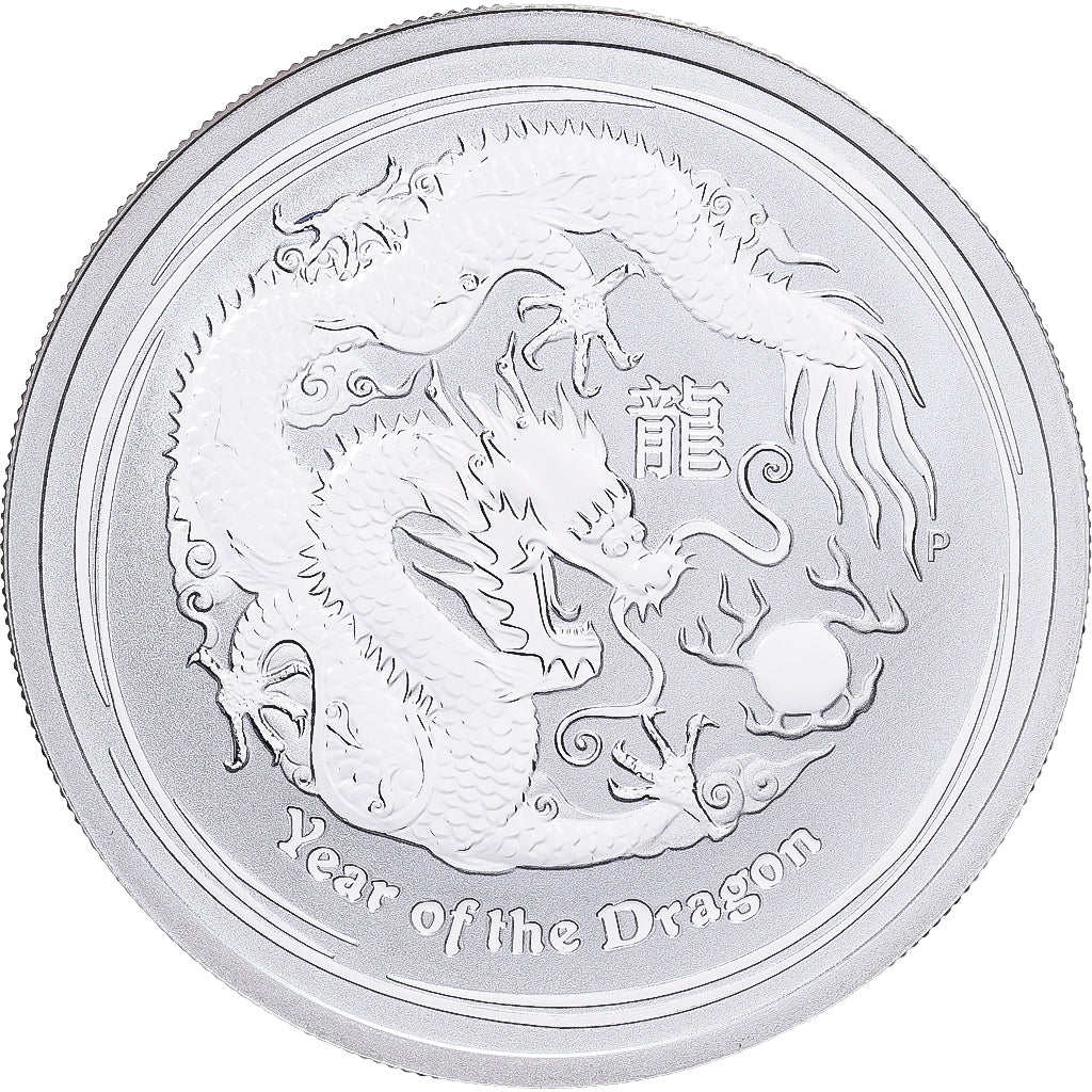 Australien, 50 Cents, Year of the Dragon, 2012, 1/2 Oz, Silber, STGL