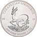 Gabón, 1000 Francs, African Springbox, 2018, 1 Oz, Plata, FDC