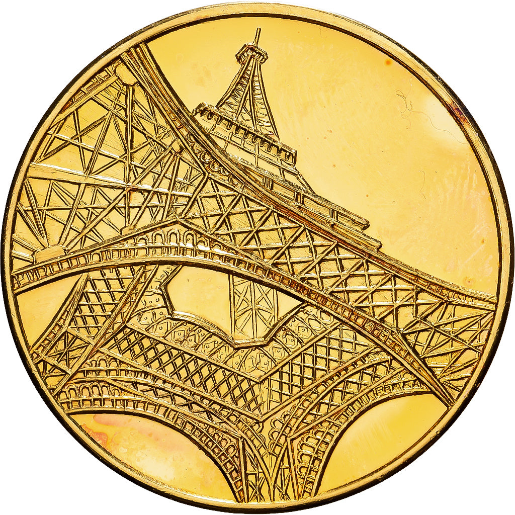 France, Médaille, La Tour Eiffel, 1989, Vermeil, FDC, Jubert, Centenaire