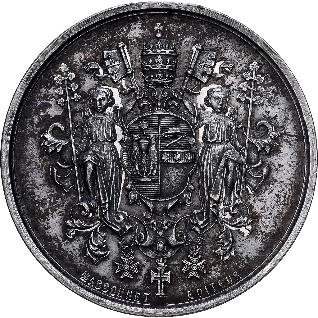 Vatican, Medal, Pie IX Elu Pape, 1846, Tin, Massonnet, AU(50-53)
