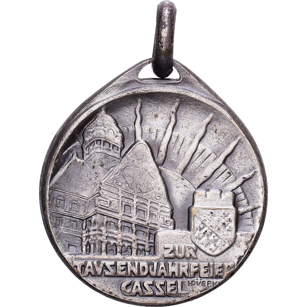 Germany, Medal, 1000 Ans de la Ville de Cassel, 1913, Silvered bronze, EF(40-45)