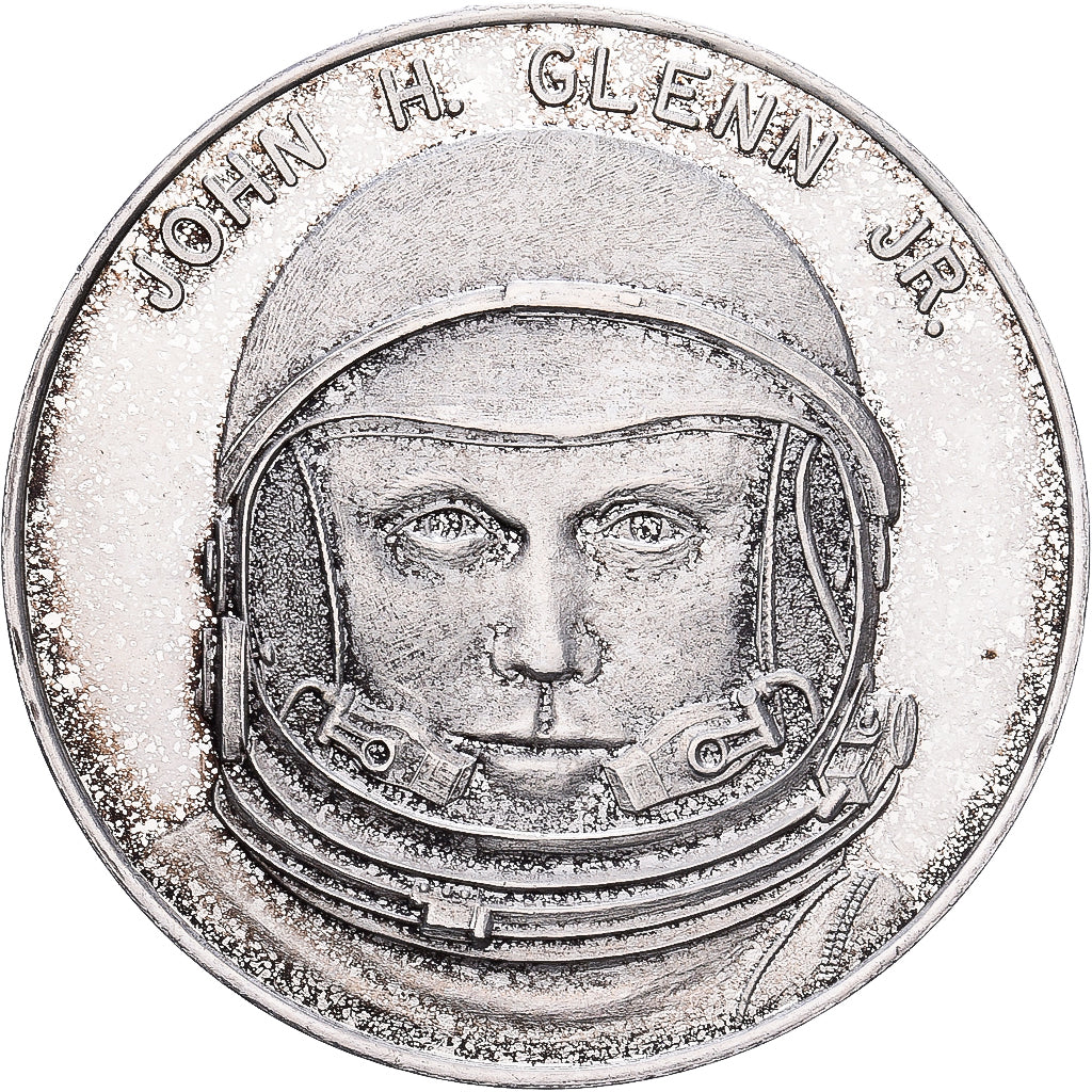 United States, Token, Project Mercury, 1962, Silver, AU(55-58)