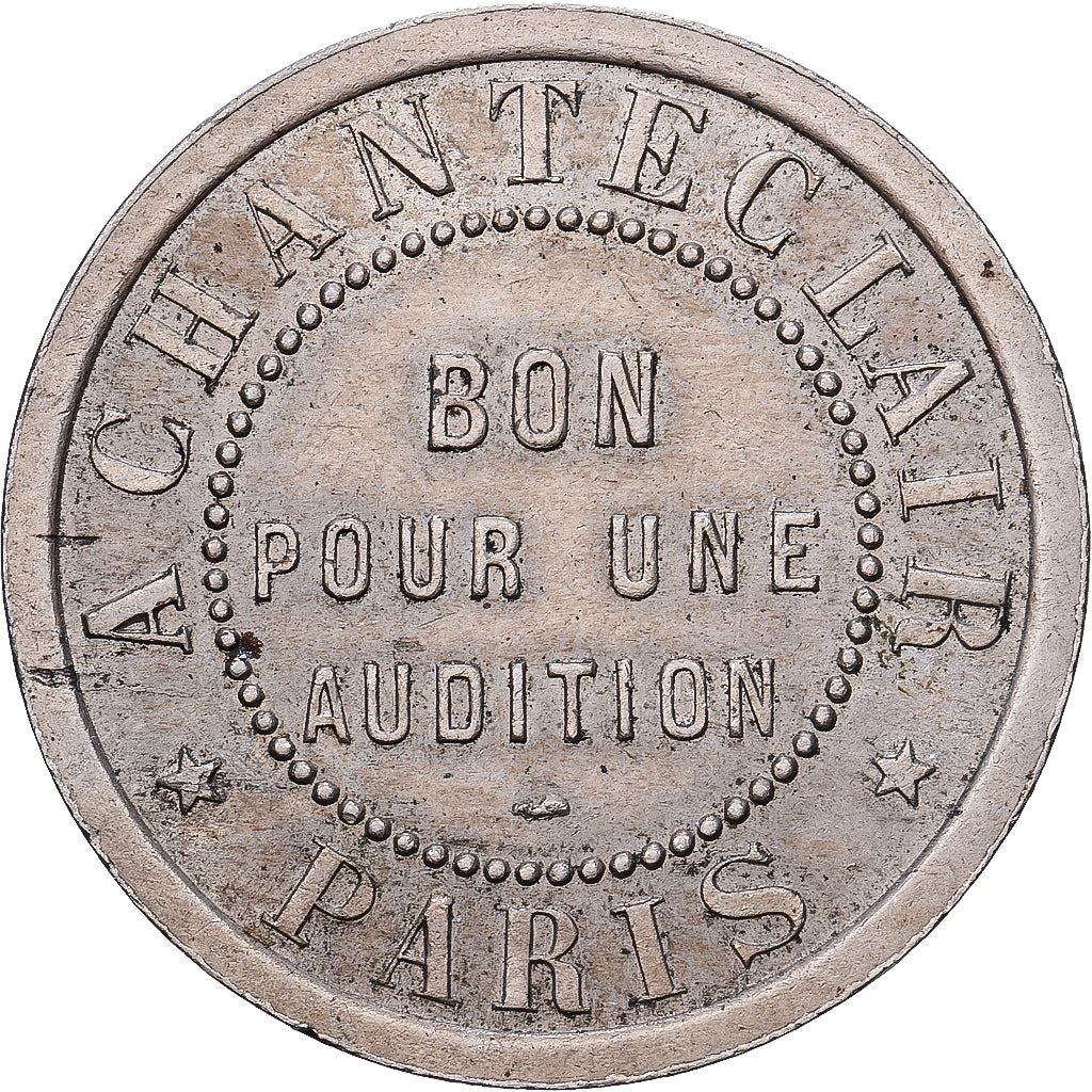 France, Token, A Chanteclair, Bon pour une audition, Maillechort, AU(50-53)