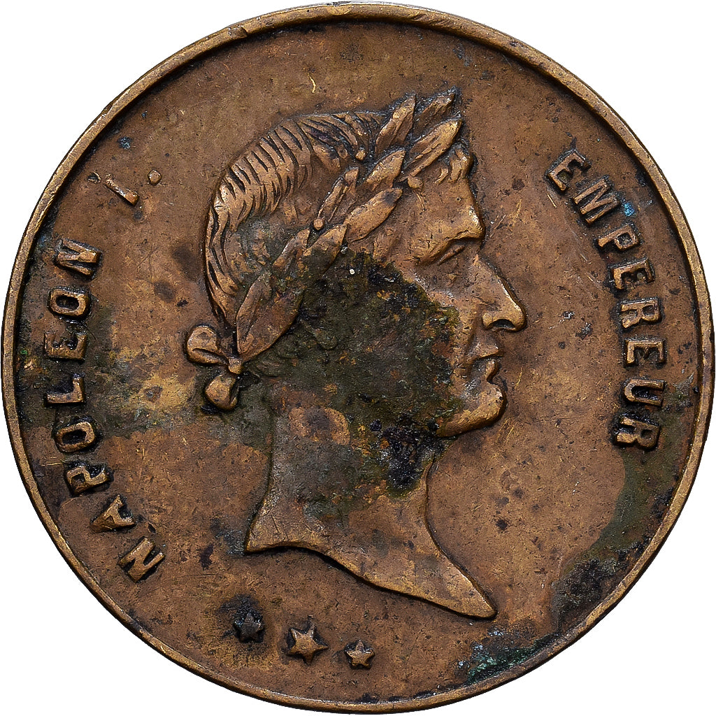 France, Token, Napoléon Ier, Napoléon III, Empereurs, Brass, VF(30-35)