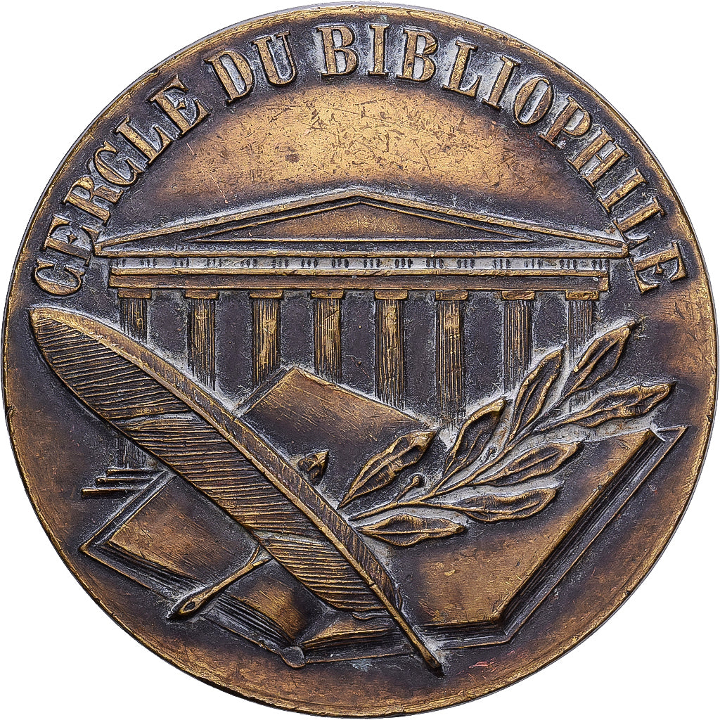 France, Medal, Cercle du Bibliophile., Bronze, EF(40-45)
