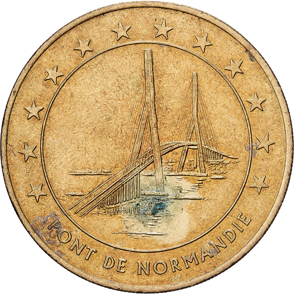 France, Euro du Havre, 1996, Monnaie de Paris, Brass, EF(40-45)
