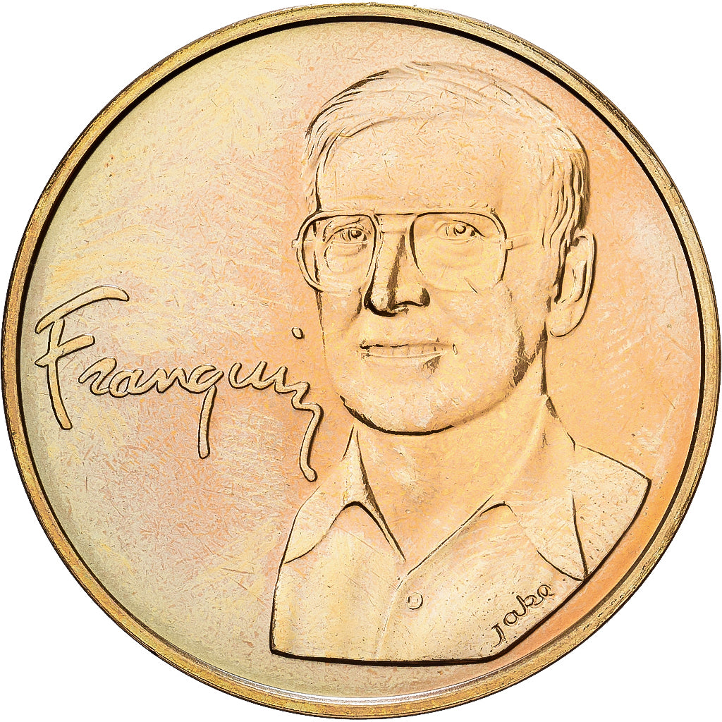Belgium, Token, Gaston Lagaffe, Franquin, Copper Gilt, Jake, MS(65-70)