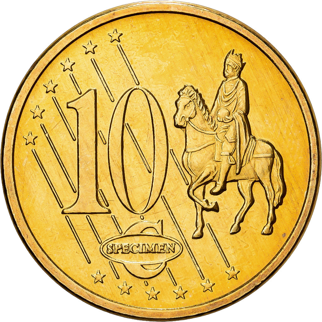 Cyprus, 10 Euro Cent, Essai-Trial, 2003, Brass, MS(64)