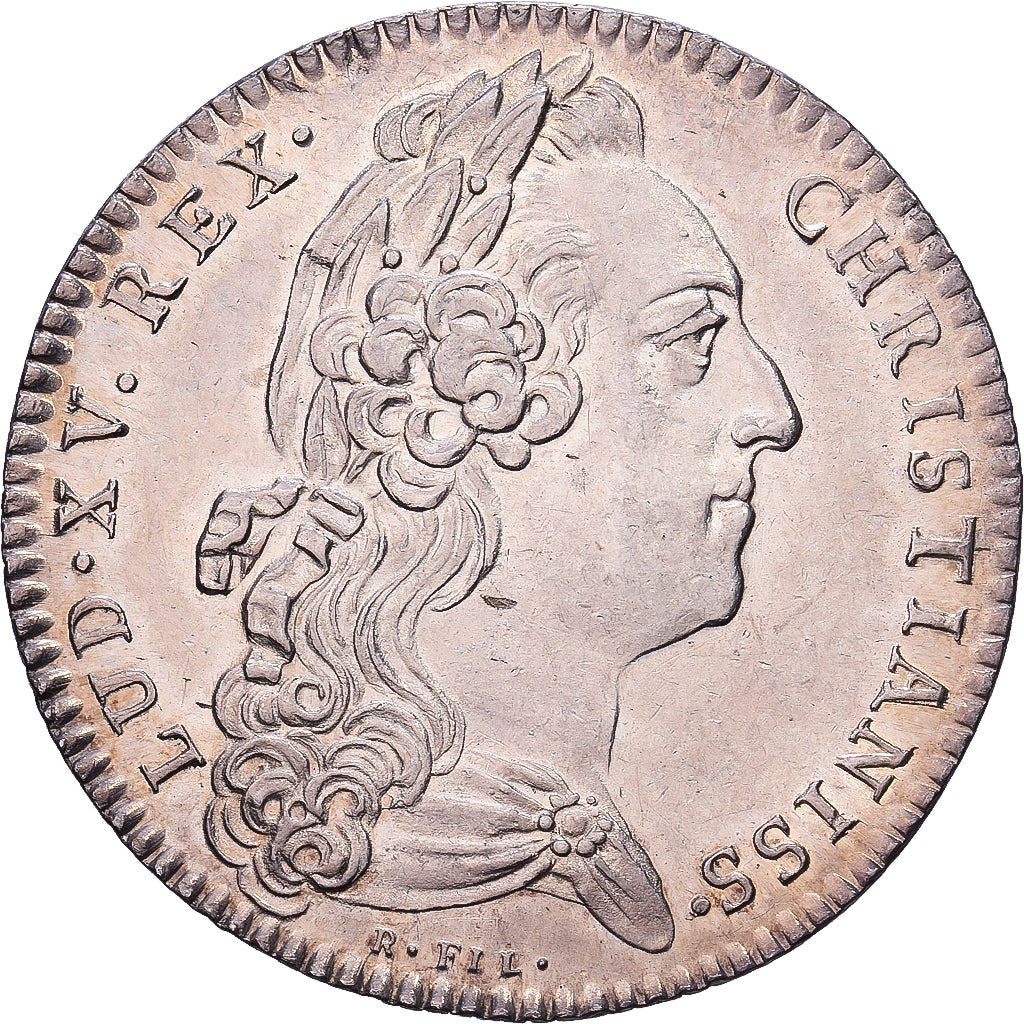 França, Token, Luís XV, États de Bretagne, Rennes, 1768, Prata, AU(55-58)