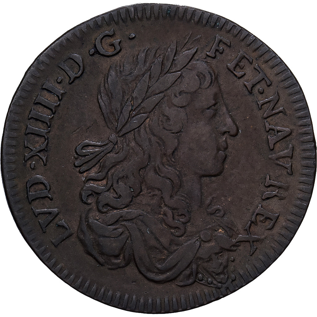 France, Token, Louis XIV, Les Coeurs Fidèles, Copper, EF(40-45)