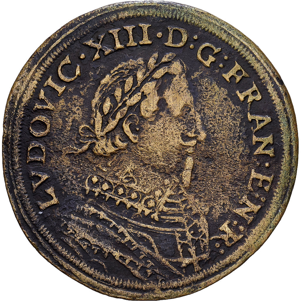 Germany, Token, Louis XIII, Hans Laufer, Nuremberg, Brass, EF(40-45)