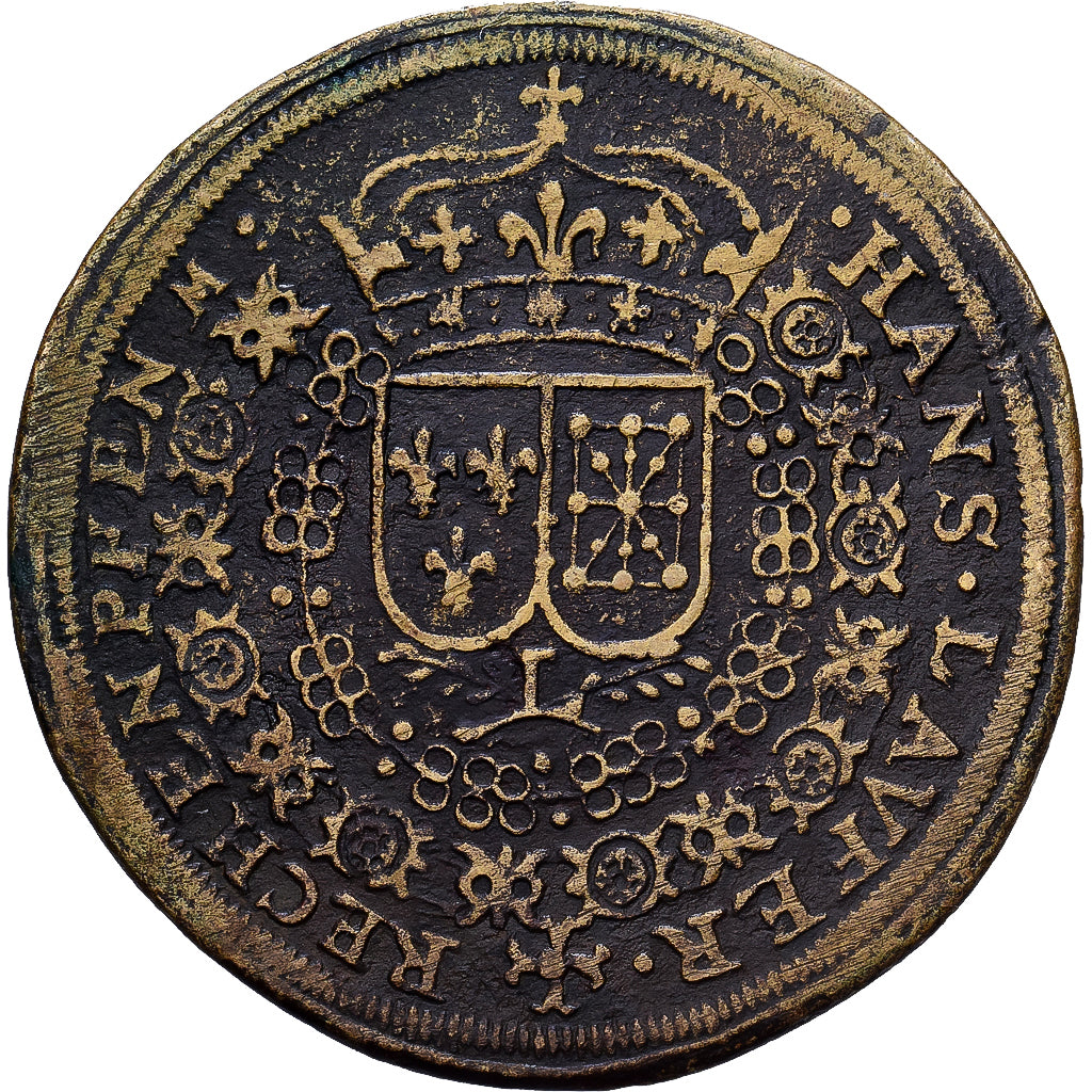 Germany, Token, Louis XIII, Hans Laufer, Nuremberg, Brass, EF(40-45)
