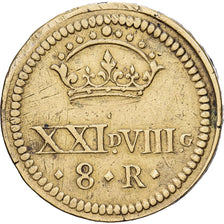 Spanje, Poids monétaire, 8 Réaux, 17th-18th centuries, Tin, ZF+