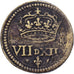 France, Poids monétaire, 1/4 Écu, 16th-17th Centuries, Brass, EF(40-45)