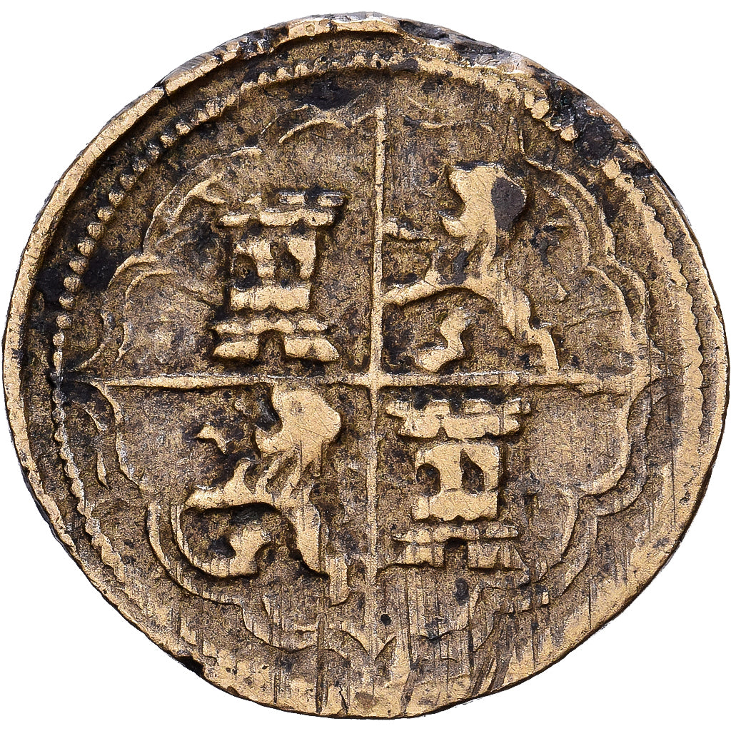 Spain, Poids Monétaires, 2 Réaux, Philippe IV, Brass, EF(40-45)