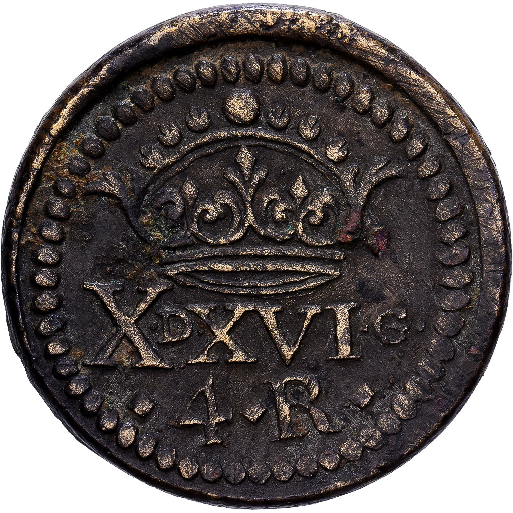 Spain, Poids Monétaire, 4 Réaux, Philippe IV, Brass, EF(40-45)