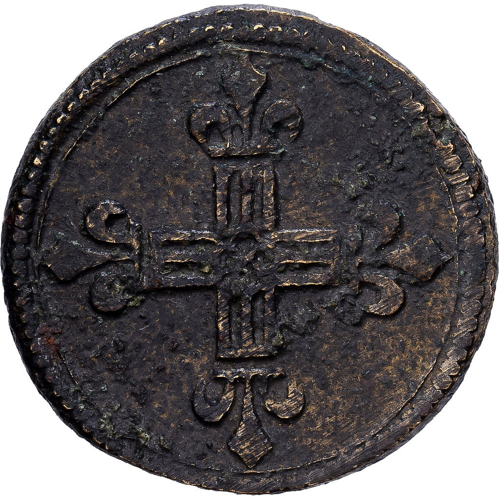 France, Poids monétaire, 1/4 Écu, 16th-17th Centuries, Brass, VF(30-35)
